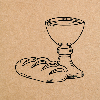 PÃO E VINHO<br />
Representa o corpo e o sangue de Cristo